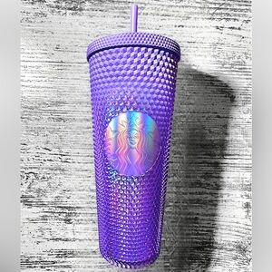 Starbucks Purple Lavender Studded Gradient Ombré 24oz Straw Cup Tumbler NEW